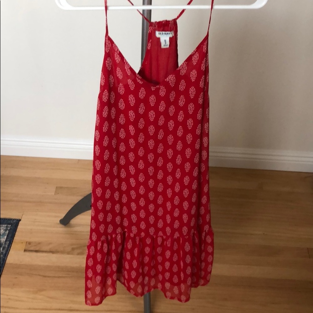 Red summer dress